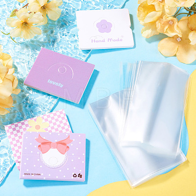 40Pcs 4 Styles Paper Foldable Header Cards CDIS-TA0001-51-1