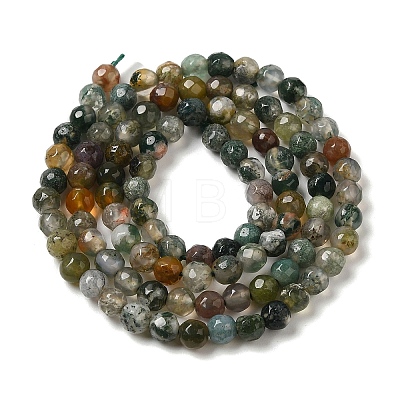 Natural Moss Agate Beads Strands G-H302-A03-01-1