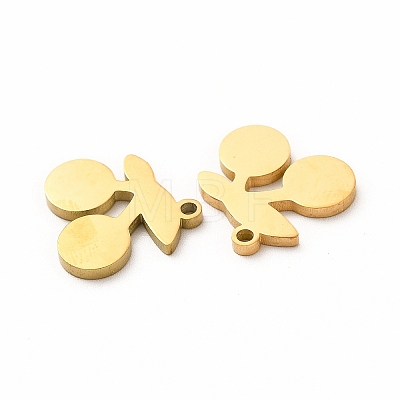 Ion Plating(IP) 304 Stainless Steel Charms STAS-M089-31G-1