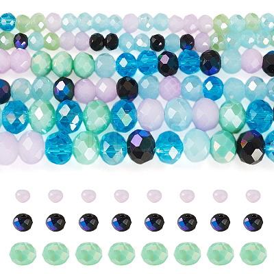 6 Strands 3 Styles Glass Beads Strands EGLA-TA0013-71A-1