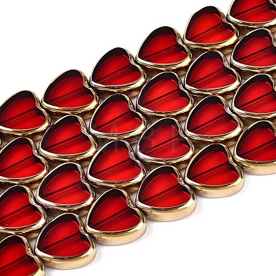 Electroplate Glass Beads Strands EGLA-T021-23A-1