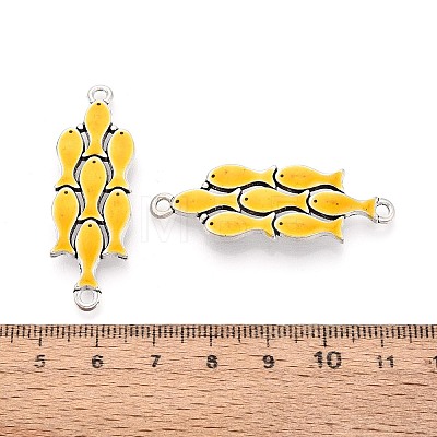 Alloy Enamel Connector Charms TIBE-N016-09AS-01-1