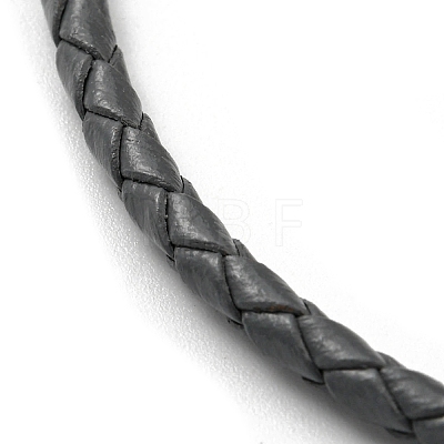 Leather Braided Cord Bracelets BJEW-G675-06G-11-1