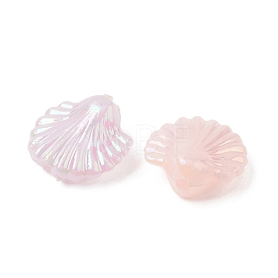UV Plating Opaque Acrylic Beads OACR-G058-19B-1