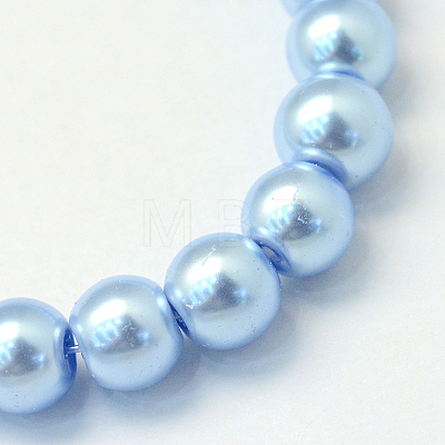 Baking Painted Glass Pearl Bead Strands X-HY-Q003-3mm-24-1