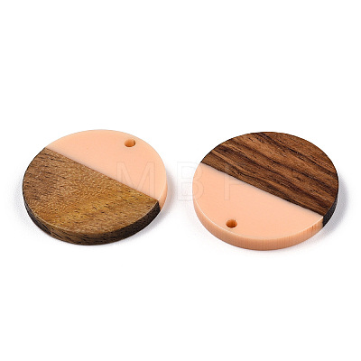 Resin & Wood Pendants X-RESI-S358-02B-07-1