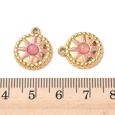 Cherry Quartz Glass Pendants STAS-P453-13G-03-1