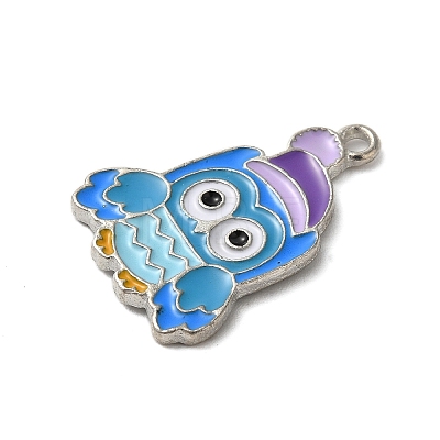 Winter Theme Alloy Enamel Pendants ENAM-M002-04A-P-1