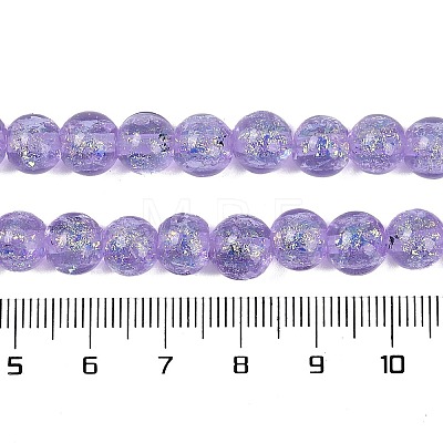 Handmade Foil Lampwork Beads Strands FOIL-K003-06A-1