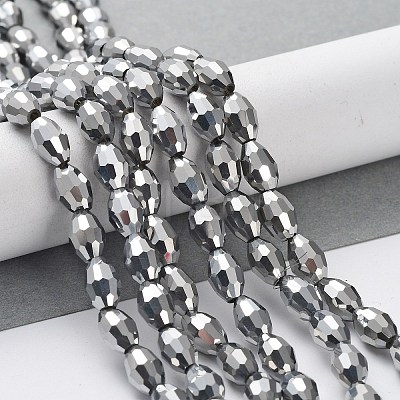 Electroplate Glass Beads Strands GC881Y-2-1