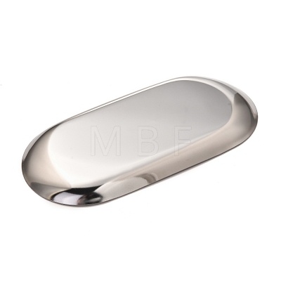 Oval 430 Stainless Steel Jewelry Display Plate STAS-P289-03P-1