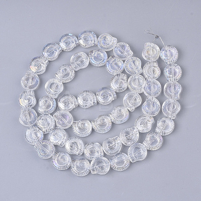 Electroplate Glass Beads Strands X-EGLA-S190-04-1
