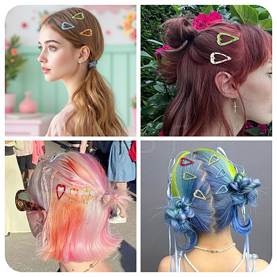 Iron Enamel Snap Hair Clips PHAR-TADJ0001-06C-1