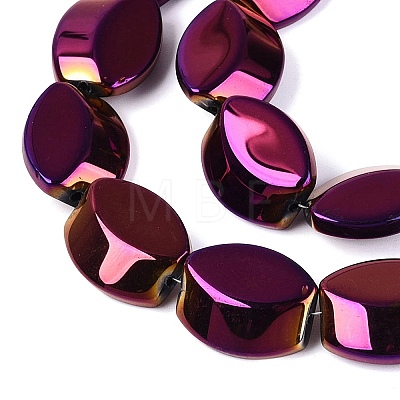 Electroplate Glass Beads Strands EGLA-Q134-02A-A04-1