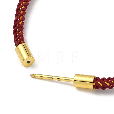 Braided Nylon Cord Bracelet Making MAK-L043-01G-1