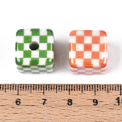 UV Plating Opaque Acrylic Beads X1-OACR-T028-71-1