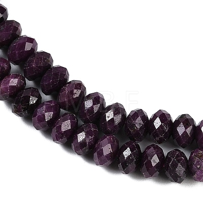 Natural Ruby Beads Strands G-P553-F01-04-1