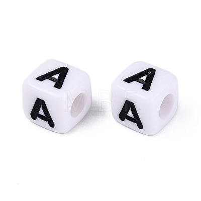 Opaque Acrylic Beads SACR-N020-04A-A-1