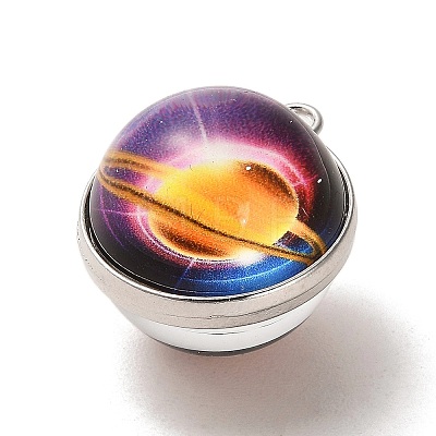 Galaxy Theme Luminous Glass Ball Pendants GLAA-D021-01P-03-1