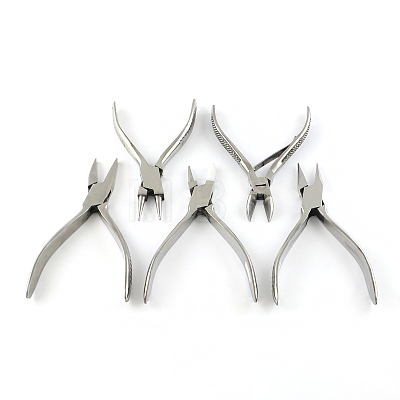 2CR13# Stainless Steel Jewelry Plier Sets PT-R010-08-1