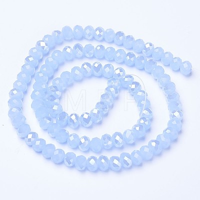 Electroplate Glass Beads Strands EGLA-A034-J10mm-B02-1