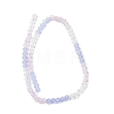 Transparent Gradient Color Glass Beads Strands GLAA-F131-01A-02-1