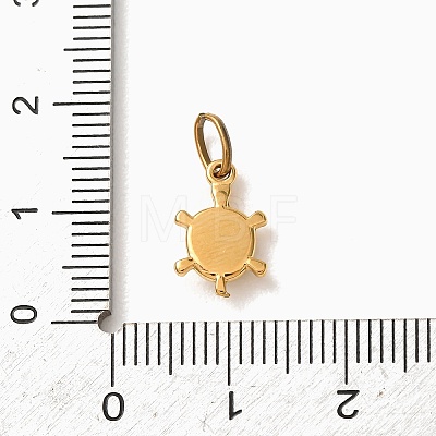 304 Stainless Steel Micro Pave Clear Cubic Zirconia Pendants CU-CBA703A-01G-05-1
