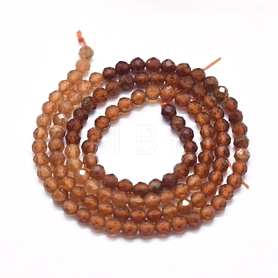 Natural Orange Garnet Beads Strands G-D0013-11-1