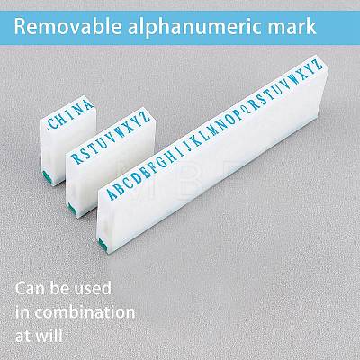Plastic Detachable Letter A~Z Digits Combination Stamp Set DIY-CA0001-28-1