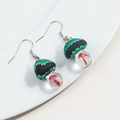 Autumn Polymer Clay Dangle Earrings WGAC8CA-05-1