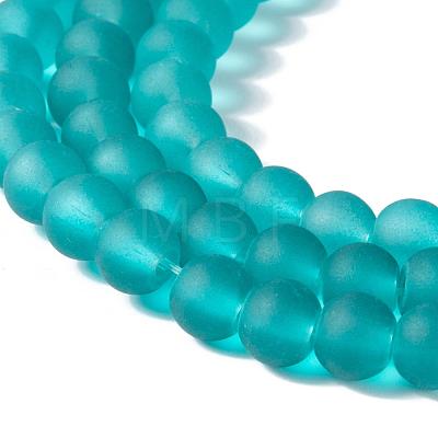 20 Colors Transparent Glass Beads Strands FGLA-X0002-01-6mm-1