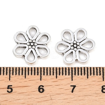 Tibetan Style Alloy Flower Charms PALLOY-A024-21AS-1