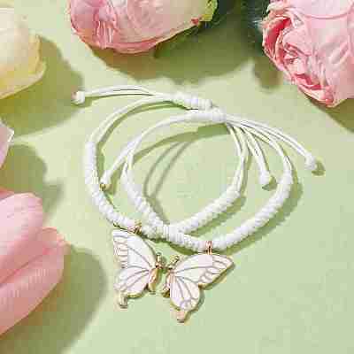 Alloy Enamel Pendants Bangles BJEW-JB09966-02-1