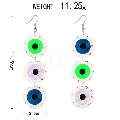 Halloween Acrylic Dangle Earrings WG668A6-04-1