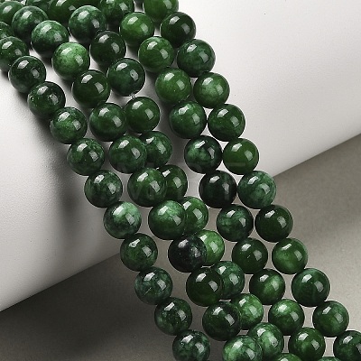 Natural Malaysia Jade Beads Strands G-A146-6mm-B04-1