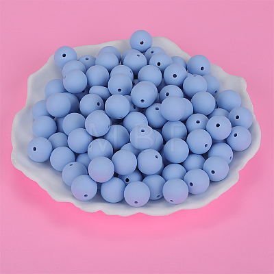 Round Silicone Focal Beads SI-JX0046A-86-1