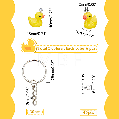 DIY Duck Keychain Making Kit DIY-AR0002-79-1