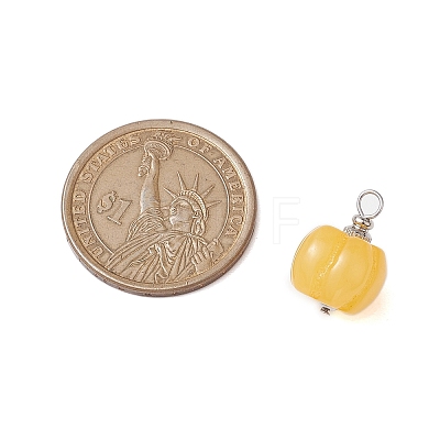 Opaque Resin Vegetable Pendants X1-PALLOY-JF02766-02-1