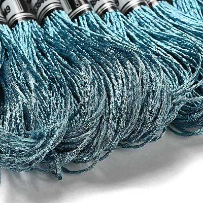 10 Skeins 12-Ply Metallic Polyester Embroidery Floss OCOR-Q057-A04-1