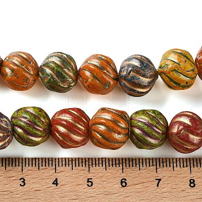Painted Glass Bead Strands FIND-H023-09-1