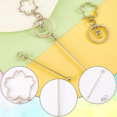 10Pcs Alloy Keychain Clasps KEYC-SC0001-79C-1