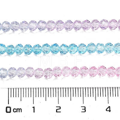 Transparent Painted Glass Beads Strands DGLA-A034-T4mm-A22-1