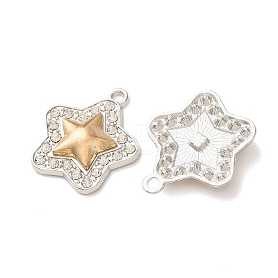Alloy Rhinestone Pendants RB-CBAA987-04B-1