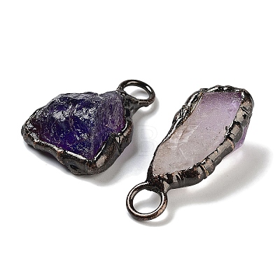 Natural Amethyst Big Pendants G-A221-07-1