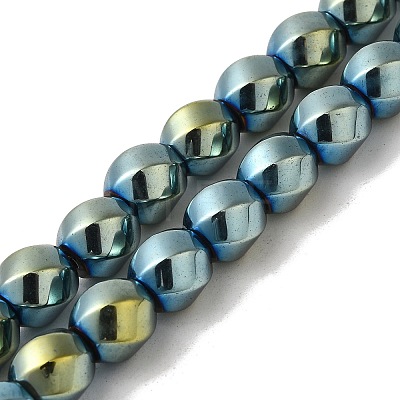 Electroplated Non-Magnetic Synthetic Hematite Beads Strands G-P518-05E-01-1