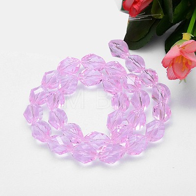 Faceted Polyhedron Imitation Austrian Crystal Bead Strands G-M190-13x10mm-03A-1