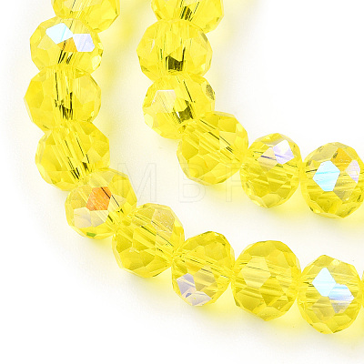 Electroplate Glass Beads Strands EGLA-A034-T4mm-L28-1