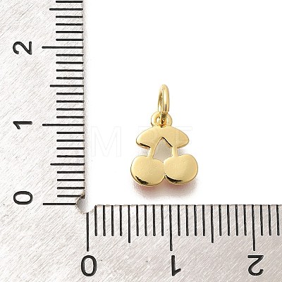 Real 18K Gold Plated Brass Enamel Charms KK-L225-001G-03-1