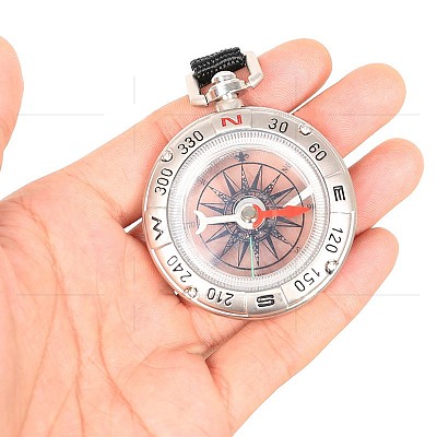 Alloy Compass Key Ring WACH-I0018-04-1