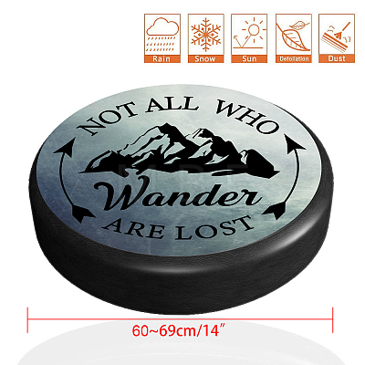 Polyester Tyre Cover AJEW-WH0224-002-1